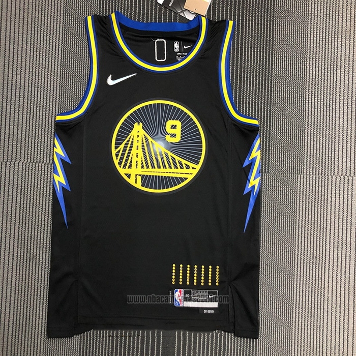 Camiseta Golden State Warriors Andre Iguodala #9 Ciudad 2021-22 Negro